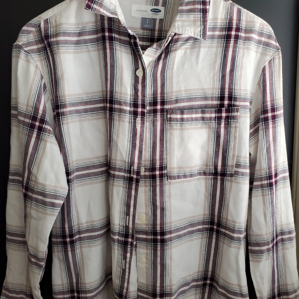 Old Navy Boyfriend style Flannel Shirt